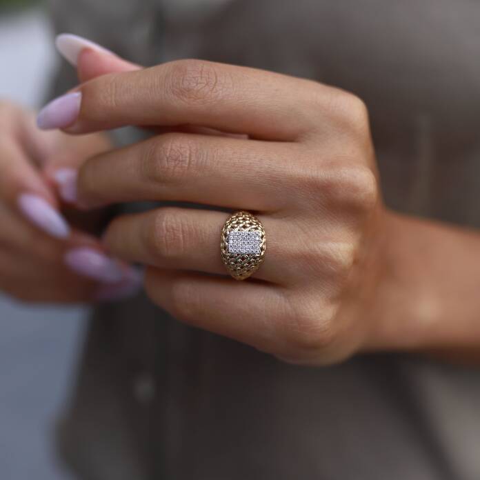 Lena Örgü Taşlı Yüzük - 1