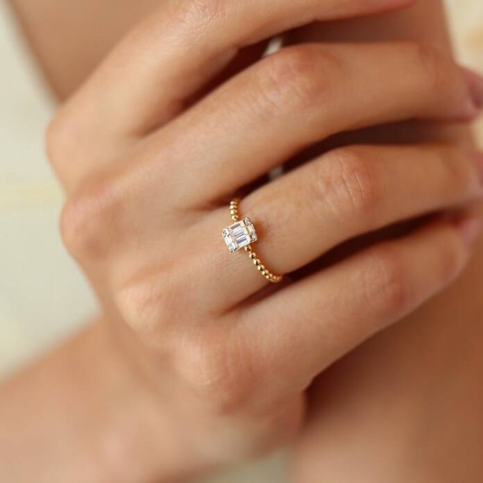 Lidi Baget Taşlı Yüzük - 1