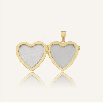 Light Kapaklı Kalp Kolye Ucu - Koçak (1)