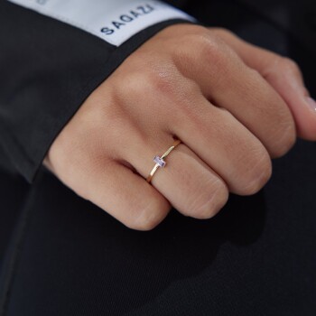 Lila Only Baget Yüzük - Nüans (1)