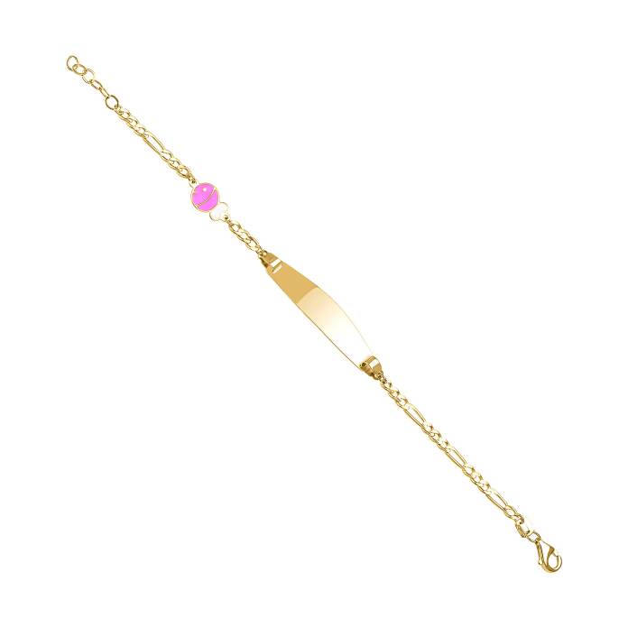 Lila Renkli Balık Figaro Zincir Çocuk Künyesi - 1