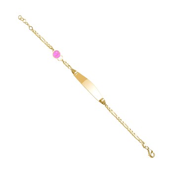 Lila Renkli Balık Figaro Zincir Çocuk Künyesi - Melike