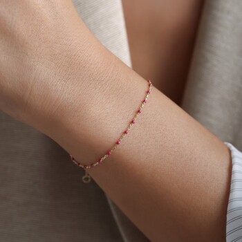 Lila Straf Bileklik - Ador (1)