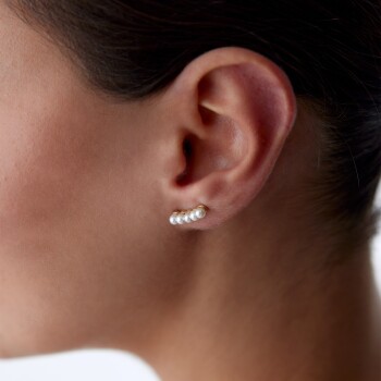 Line Five Pearl Küpe - MİST (1)