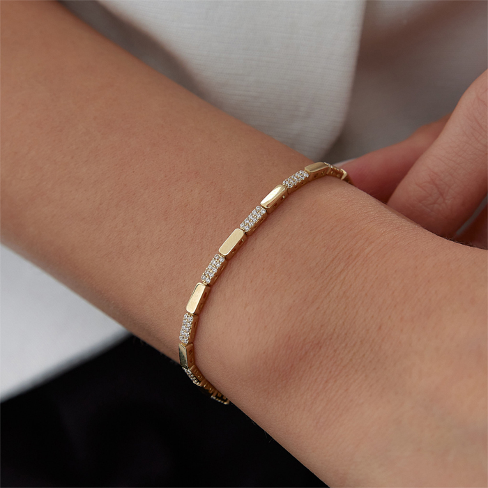 Linea Chocolate Bileklik - Dilmener