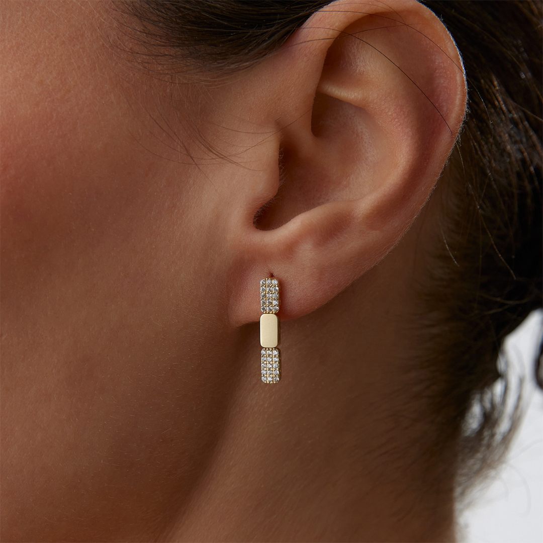 Linea Chocolate Küpe - 1