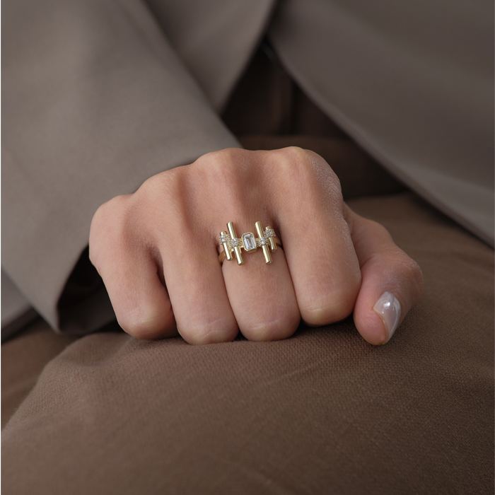 Linear Stick Yüzük - Cemart (1)