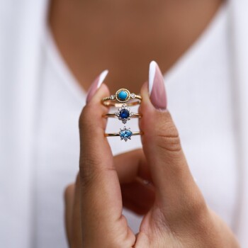 London Aqua Yüzük - Cemart (1)