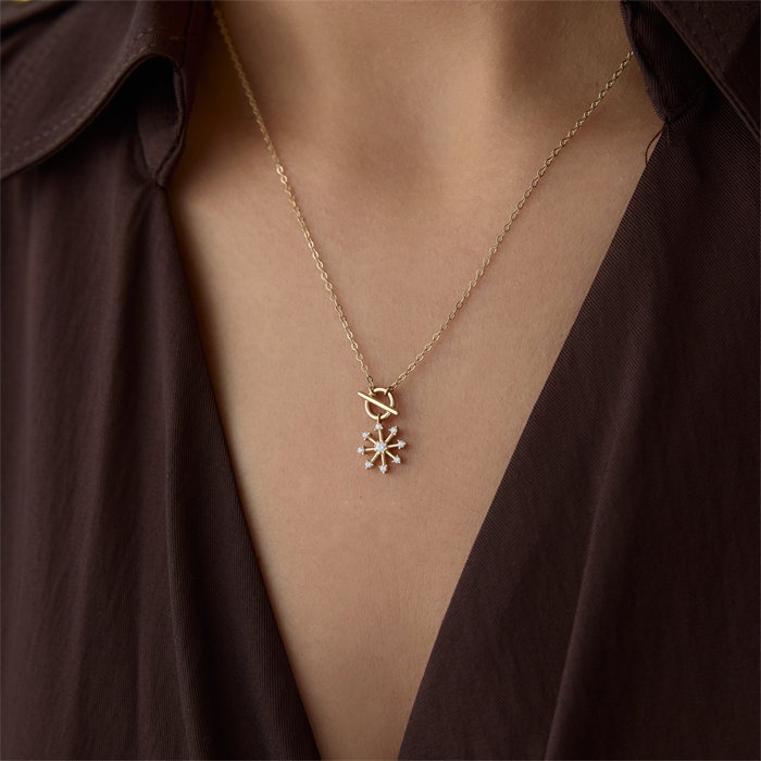 Lorein Circle Taşlı Kolye - Rayna (1)