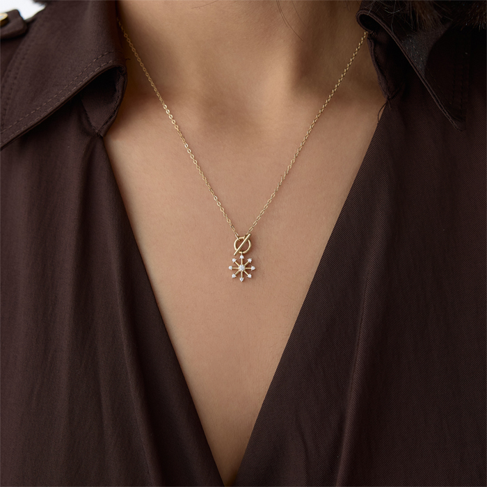 Lorein Circle Taşlı Kolye - Rayna