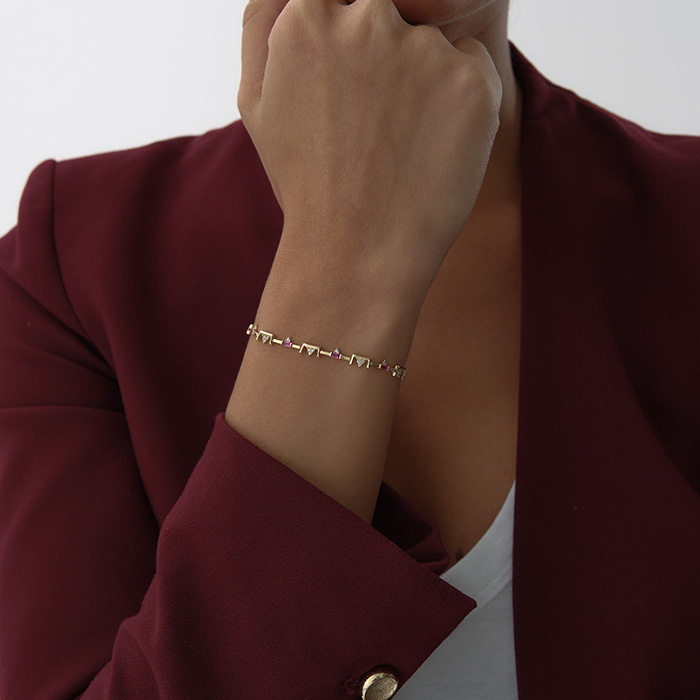 Luna Geometrik Taşlı Bileklik - Gökhan Bera (1)