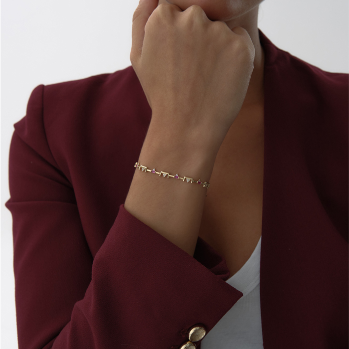 Luna Geometrik Taşlı Bileklik - Gökhan Bera