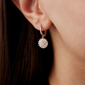 Luna Işıltı Baget Küpe - Alen