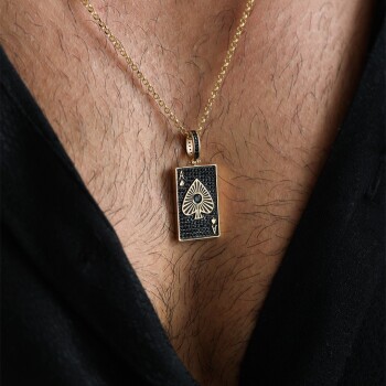 Maça As Erkek Kolye - Koçak (1)