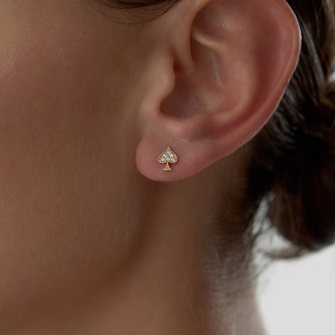 Maça Işıltısı Küpe - 1