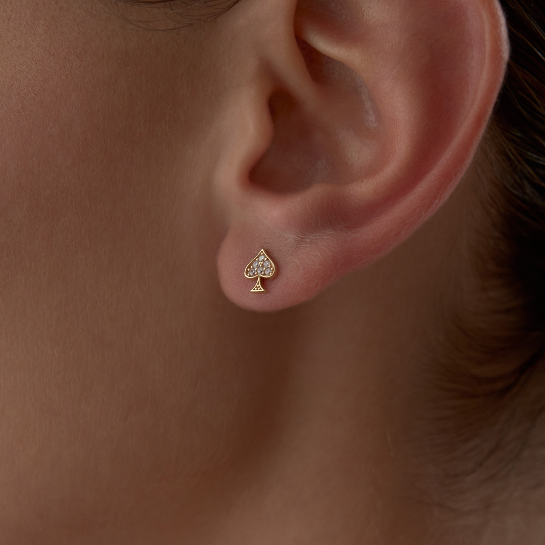 Maça Işıltısı Küpe - 2