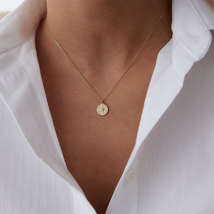 Madalyon Göz Kolye - Özçelik