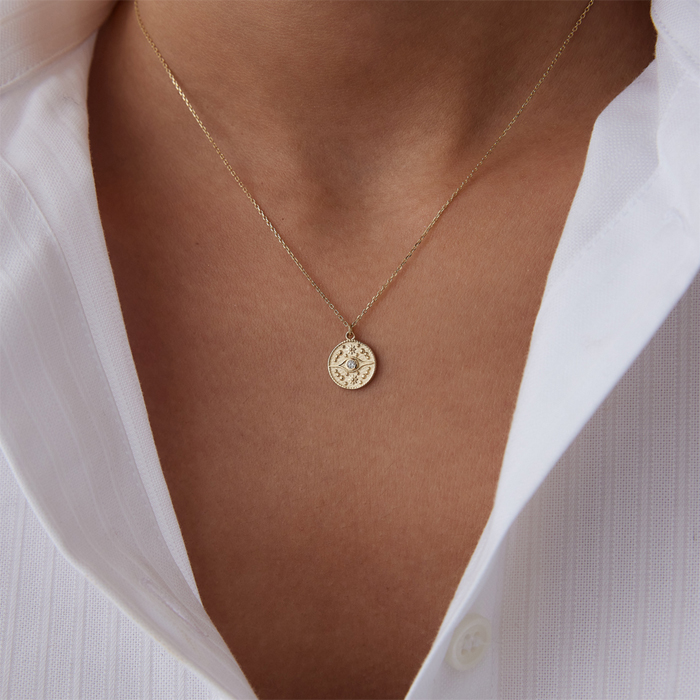 Madalyon Göz Kolye - Özçelik (1)