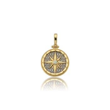 Madalyon Kutup Yıldızı Kolye Ucu - Oğuz Konsept