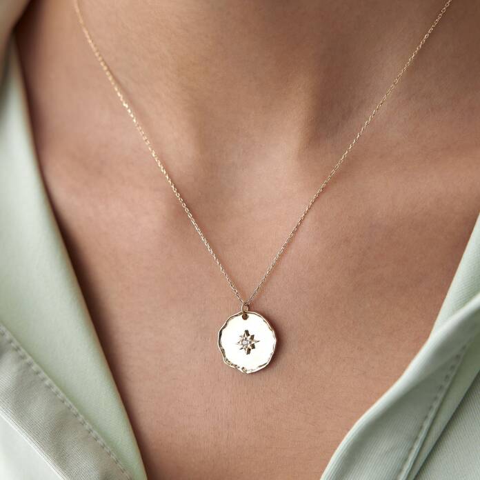 Madalyon Kutup Yıldızı Kolye - 2