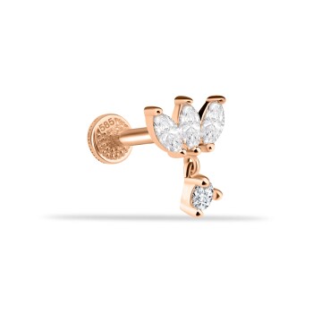 Markis Taşlı Sallantılı Minimal Tragus Piercing - Dianora