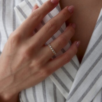 Markiz Sıralı Ball Yüzük - Mazi (1)