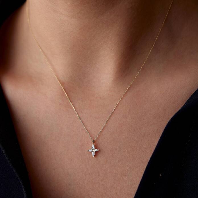 Markiz Taşlı Kolye - 2