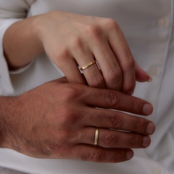 Mat Botanik Çift Alyans - Tülay Alyans (1)