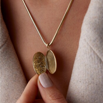 Mat Vintage Kapaklı Kolye - 3