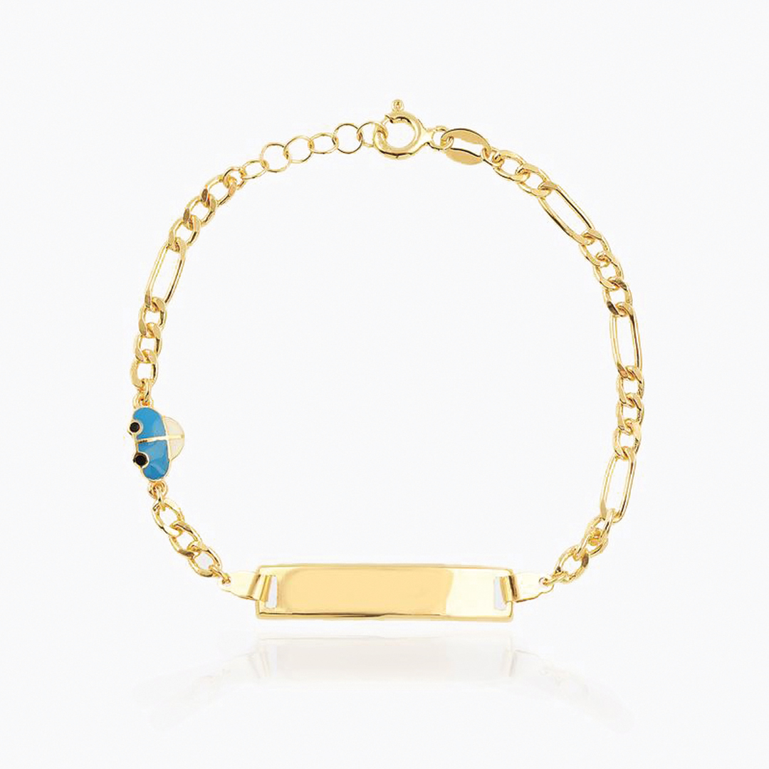 Mavi Arabalı Bebek Künyesi - 1