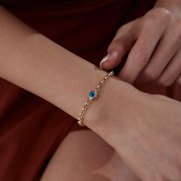 Mavi Boncuk Göz Bileklik - Özçelik (1)
