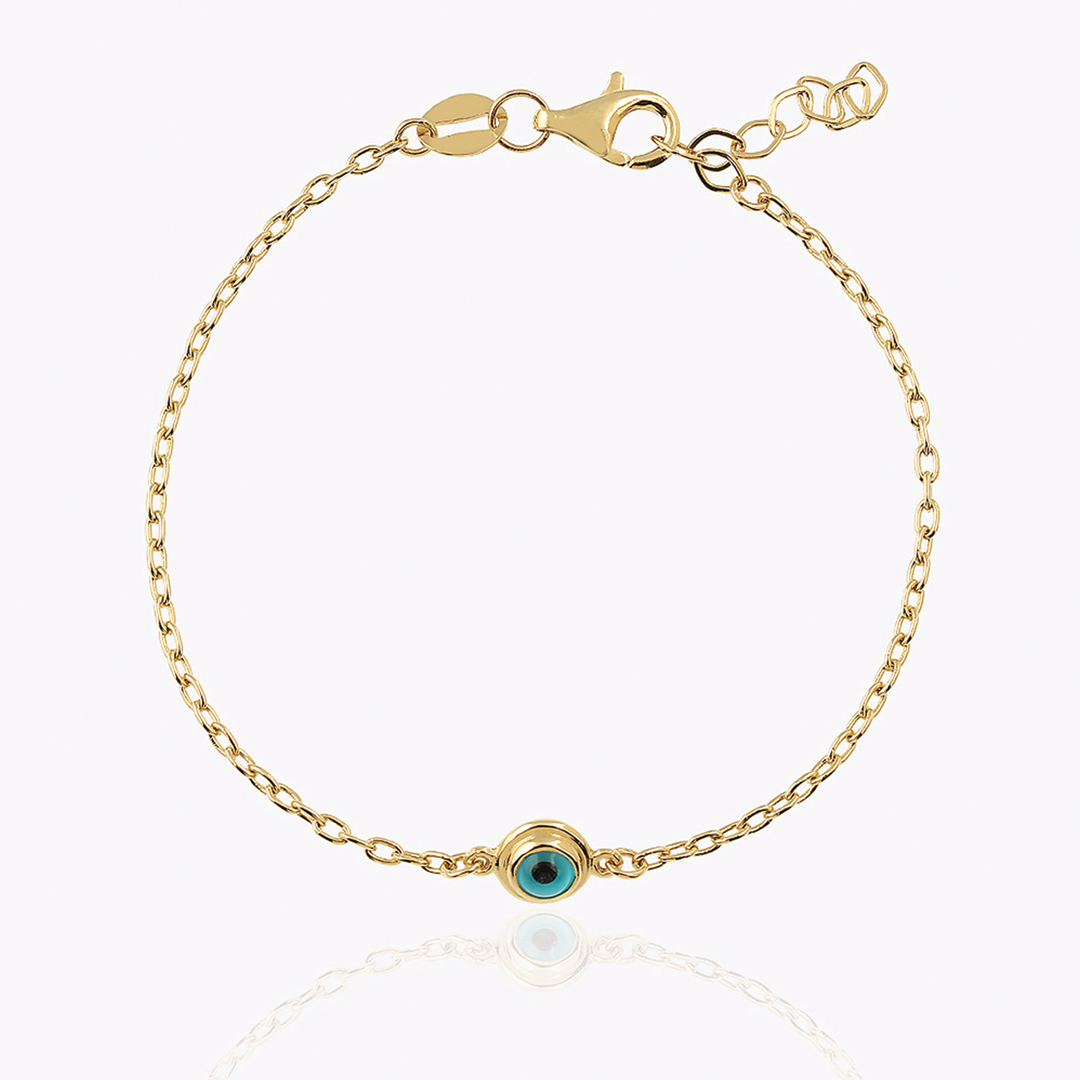 Mavi Boncuk Göz Çocuk Bilekliği - 1