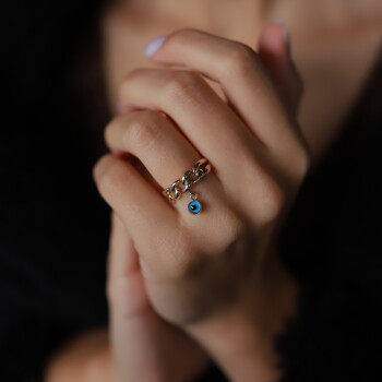 Mavi Boncuk Gurmet Yüzük - Alen