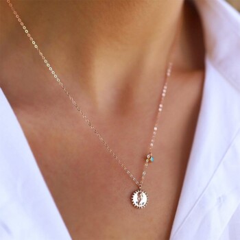 Mavi Boncuklu Denizatı Kolye - Rayna