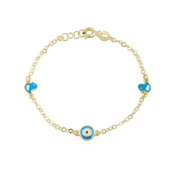 Mavi Civcivli Çocuk Bilekliği - Melike