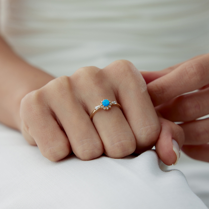 Mavi Efsun Yüzük - Rayna (1)