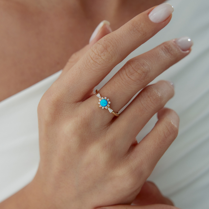 Mavi Efsun Yüzük - Rayna