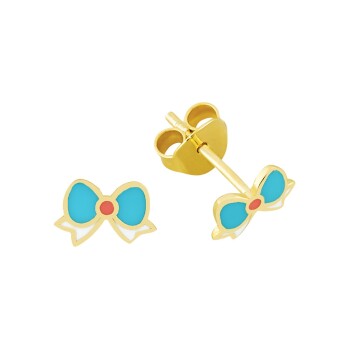 Mavi Fiyonk Çocuk Küpesi - Melike