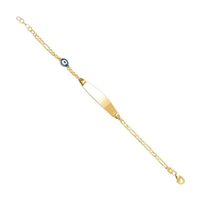 Mavi Gözlü Figaro Zincir Çocuk Künyesi - 1