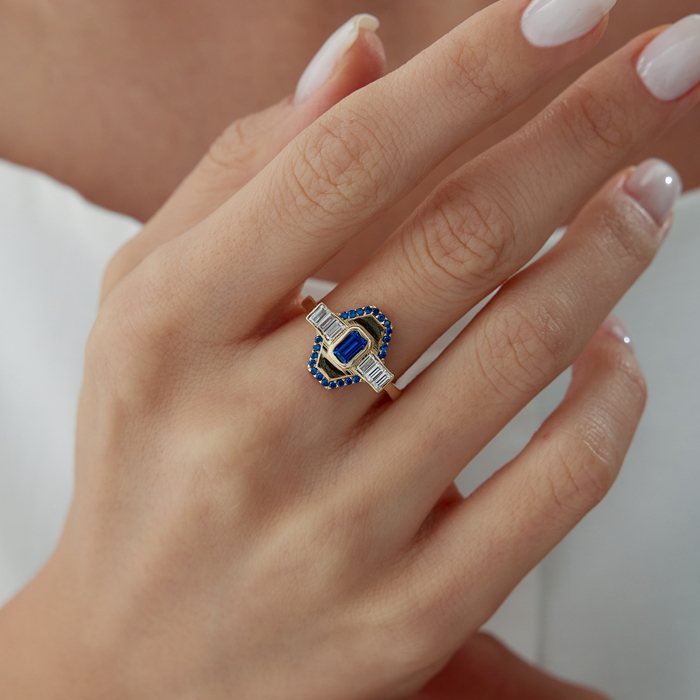 Mavi Liora Yüzük - Garo