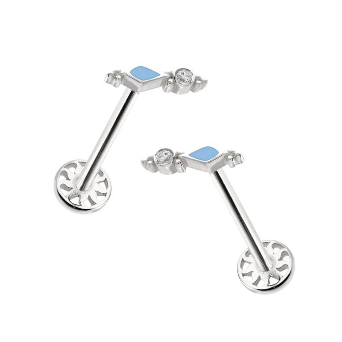 Mavi Mineli Vintage Tragus Piercing - 4