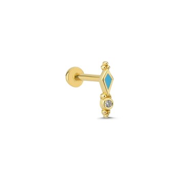 Mavi Mineli Vintage Tragus Piercing - Alen