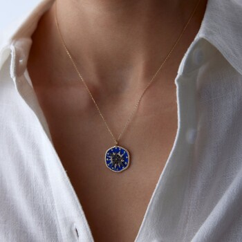 Mavi Pusula Kolye - Alen