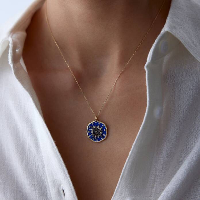 Mavi Pusula Kolye - 1