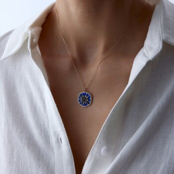 Mavi Pusula Kolye - 4