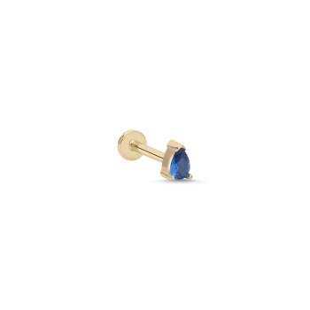 Mavi Taşlı Tragus Piercing - Alen