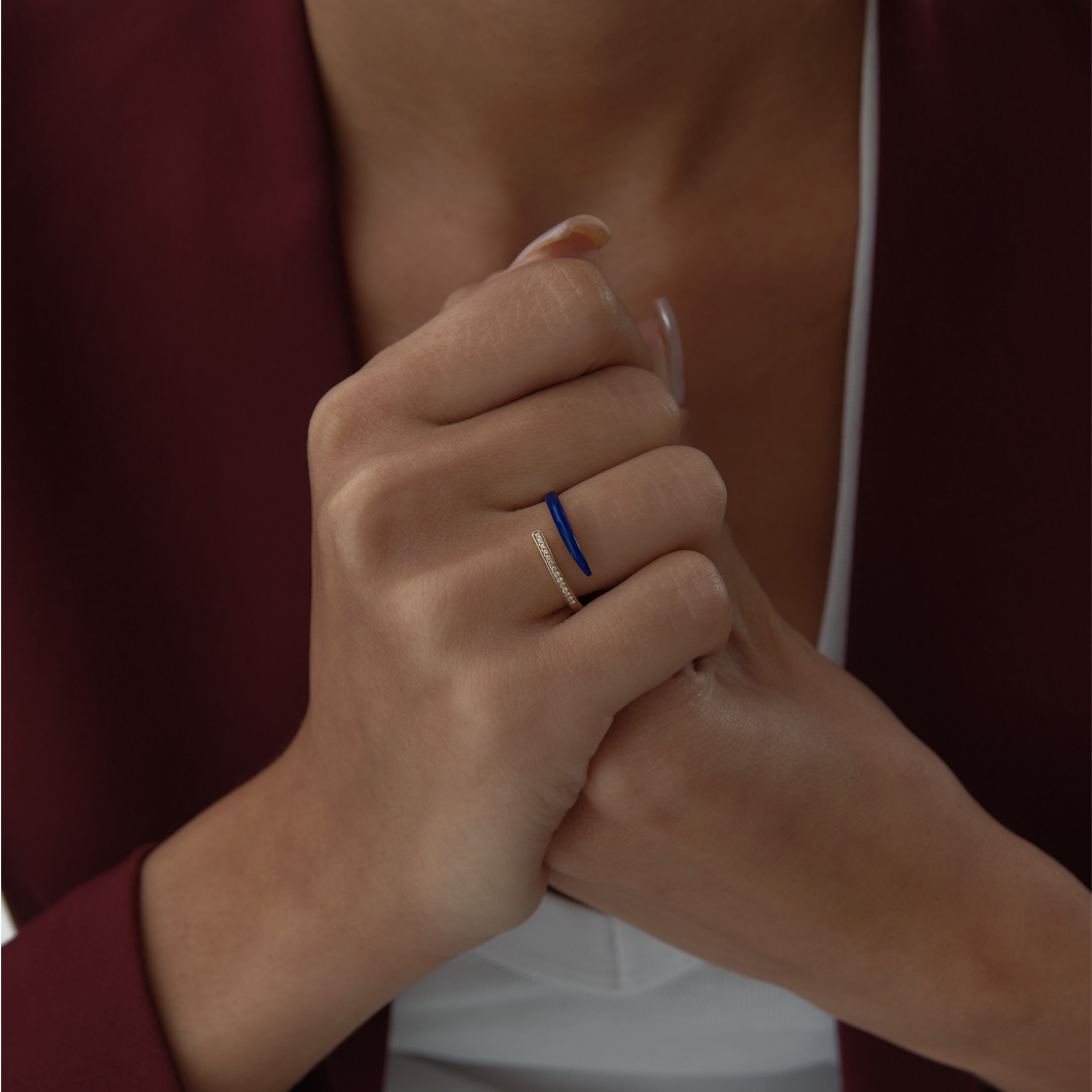 Mavi Ufuk Taşlı Yüzük - 2