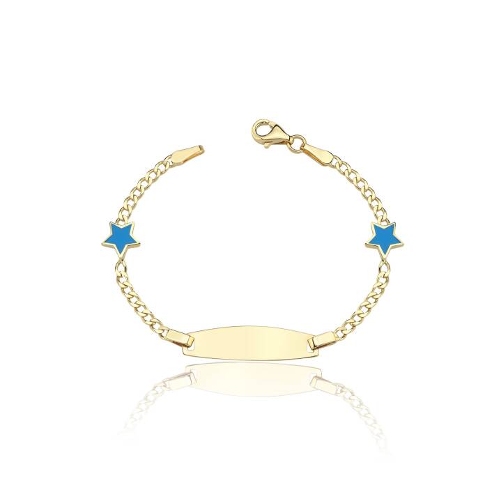 Mavi Yıldızlı Gurmet Bebek Künyesi - 1