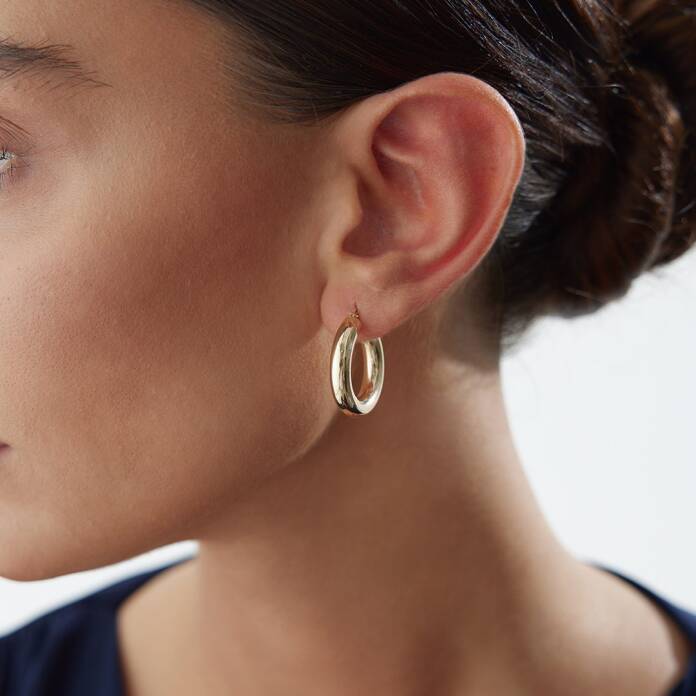 Medium 5mm Bombe Halka Küpe - 2