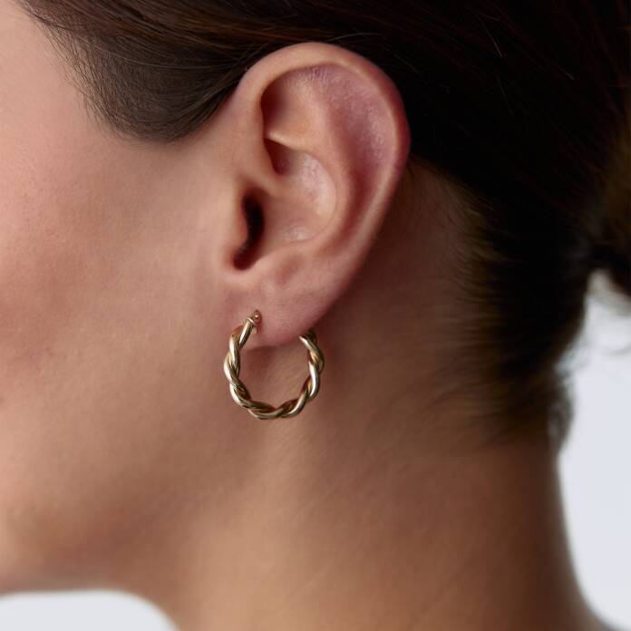 Medium Sarmal Küpe - 1